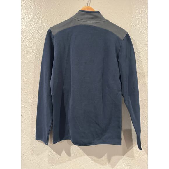 Barbour Skiff Half-Zip Sweatshirt Storm Force Small - Picture 3 of 6